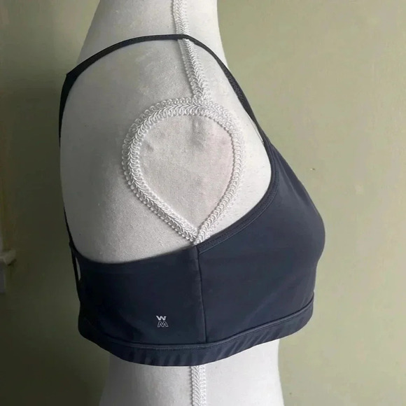 We over Me strappy washed black sports bra - Picture 4 of 13